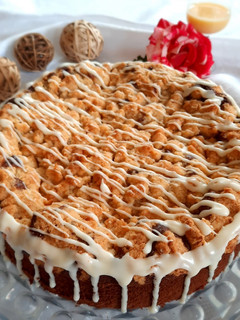 Schokokuchen mit Quarkkokosbällchen und Kokosstreuseln Rezepthauptbild