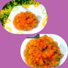 A picture of Sweet potatoes pottage.