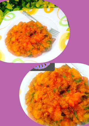 A picture of Sweet potatoes pottage.