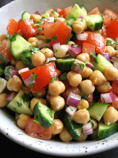 A picture of Chickpea Salad with Chilli & Cumin.