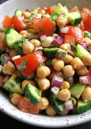 A picture of Chickpea Salad with Chilli & Cumin.
