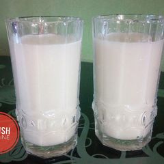 A picture of Creamy coconut milk.