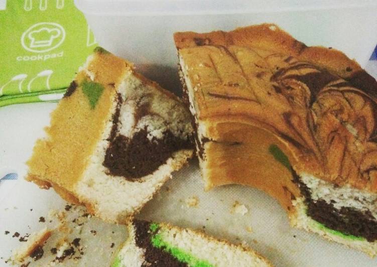 White Marble cake (Bolu Putih Telur)