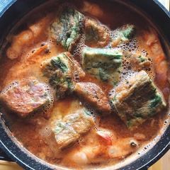 Thai Sour Curry Recipe •Climbing Wattle Omelette and Shrimps •Gaeng Som Chaom Goong A picture of Thai Sour Curry Recipe •Climbing Wattle Omelette and Shrimps •Gaeng Som Chaom Goong.