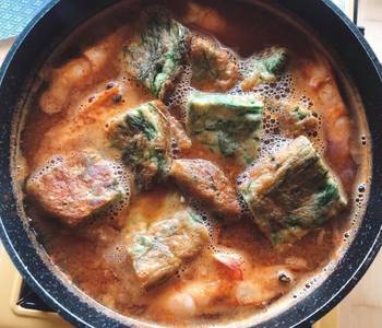 Without Fail Cooking Recipe Thai Sour Curry Recipe Climbing Wattle Omelette and Shrimps Gaeng Som Chaom Goong Delicious Simple