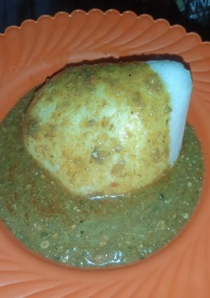 A picture of Blended Okro Soup.