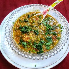 A picture of Millet lentil soup.