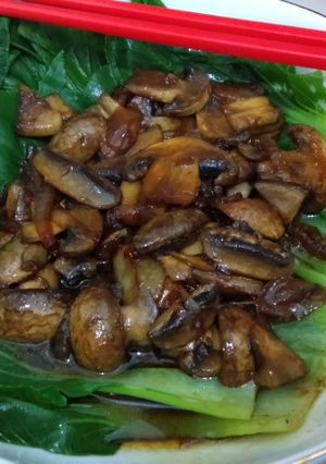 Foto resep Pokcoy saus jamur kancing