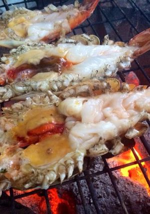 รูปของ กุ้งย่าง(เเบบผ่ากุ้ง)