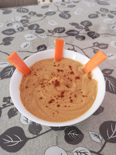 Una foto de Hummus de garbanzos