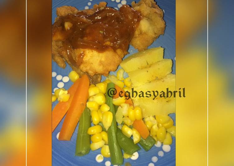 Resep Chicken Crispy Saus Barbeque Yang Nikmat