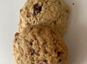 Une photo de Cookies aux flocons d’avoine { sans farine, Sans gluten}