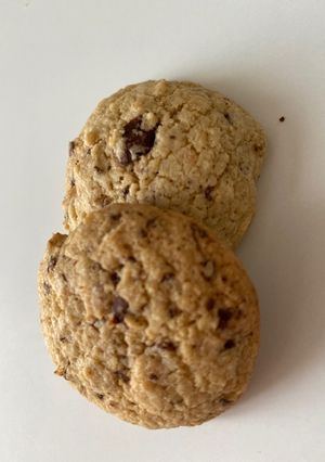 Une photo de Cookies aux flocons d’avoine { sans farine, Sans gluten}