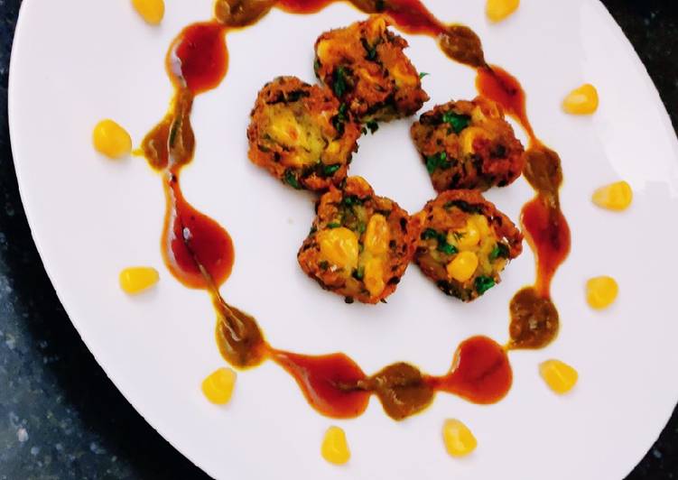 Recipe of Award-winning Spinach corn fritters