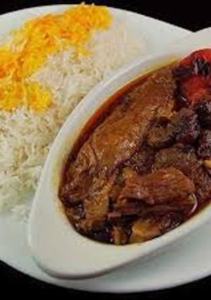 عکسی از دستور خورشت بادمجان 🌋