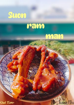 Hình của món Sườn ram mặn - Bữa trưa của bé.