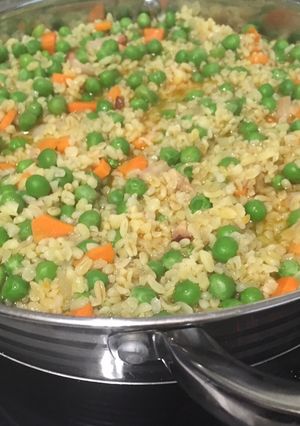 Zöldséges bulgur recept fotója