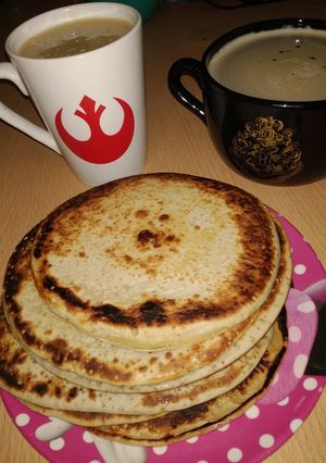 Una foto de Pancakes de banana!