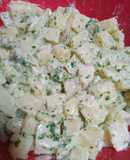 Ensalada de papas con perejil