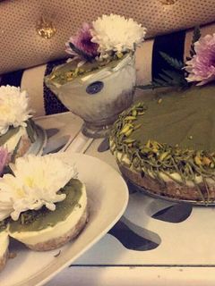 صورة لوصفة تشيز كيك البستاشيو البارد 😍👏