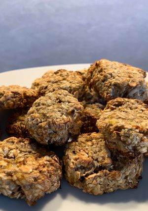 Una foto de Galletas de avena y bananas (fáciles y rápidas)