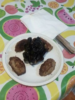 Una foto de Falsas croquetas de berenjena y queso