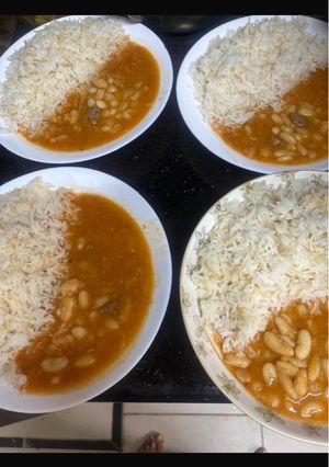 صورة لوصفة فاصوليا بيضاء مع الأرز