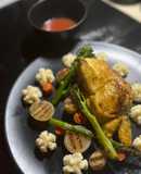 Caribbean sweet pepper poussin