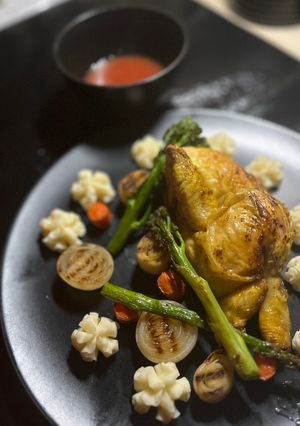 A picture of Caribbean sweet pepper poussin.