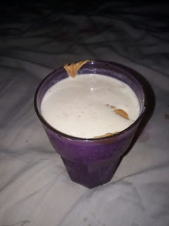 Una foto de Smoothie helado de banana y mantequilla de maní
