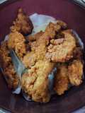 Crispy Breaded Chicken Breast Strips (Broaster Style)