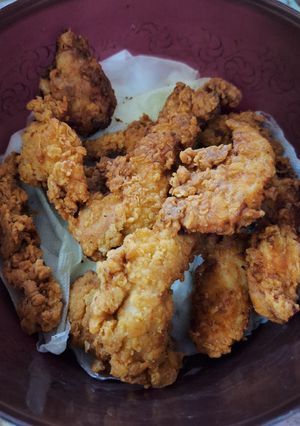 A picture of Crispy Breaded Chicken Breast Strips (Broaster Style).