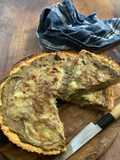 Tarte à la semoule fine Caviar d’aubergines et gorgonzola