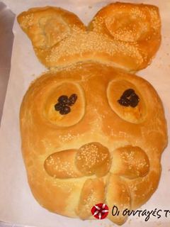 Φωτογραφία της συνταγής Πασχαλινό Bugs Bunny Bread