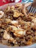 Ensalada tibia tipo guiso de lenteja <3