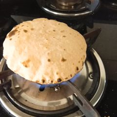 Fulka roti (chapati) A picture of Fulka roti (chapati).