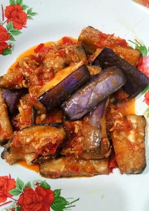 Foto resep Sambal terong teri nasi