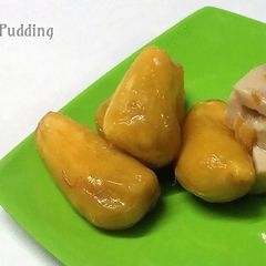 A picture of Jack Fruit Pudding.