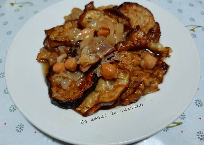 Tajine d'agneau aux aubergines 🍆