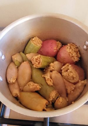 صورة لوصفة محشي الخضار بدون لحوم