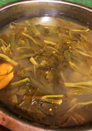 Foto resep Sayur asem kangkung kacang panjang