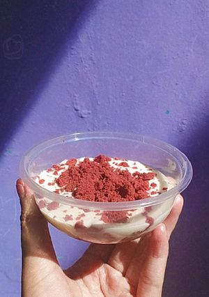Foto resep Dessert #1 Redvelvet Cheesecake No Mixer No Oven