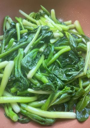 Hình của món Cải ngồng xào tỏi.