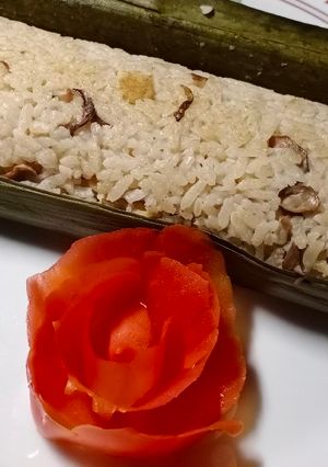 Foto resep Nasi Pepes Ayam Jamur