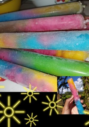 Foto resep 23. Es lilin pelangi