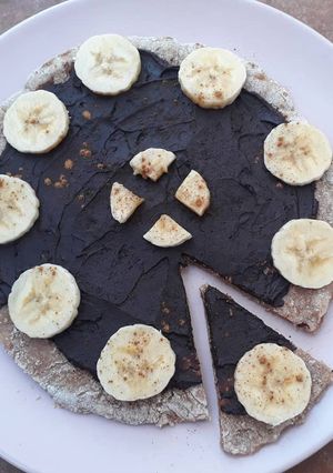 Foto principal de Pizza de chocolate y plátano