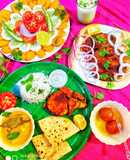 Healthy and Delicious Pomfret fish fry Thali