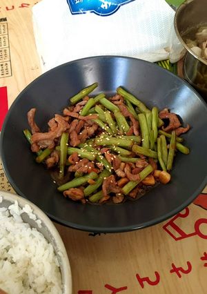 肉絲敏豆 的食譜成品照片