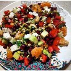 Veggie protein salad A picture of Veggie protein salad.