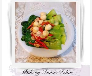 Resep Mudah Pakcoy Tumis Telur Puyuh Yummy Mantul